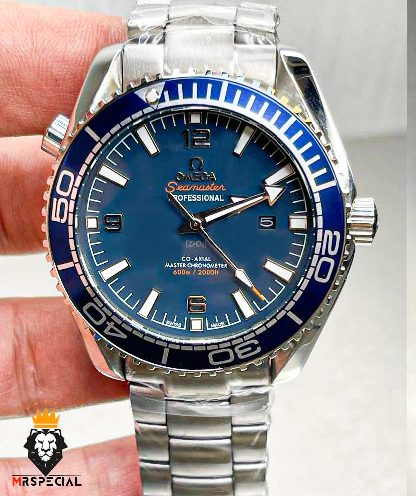 ساعت مچی مردانه امگا سیمستر اتوماتیک استیل صفحه ابی OMEGA SEAMASTER 01239