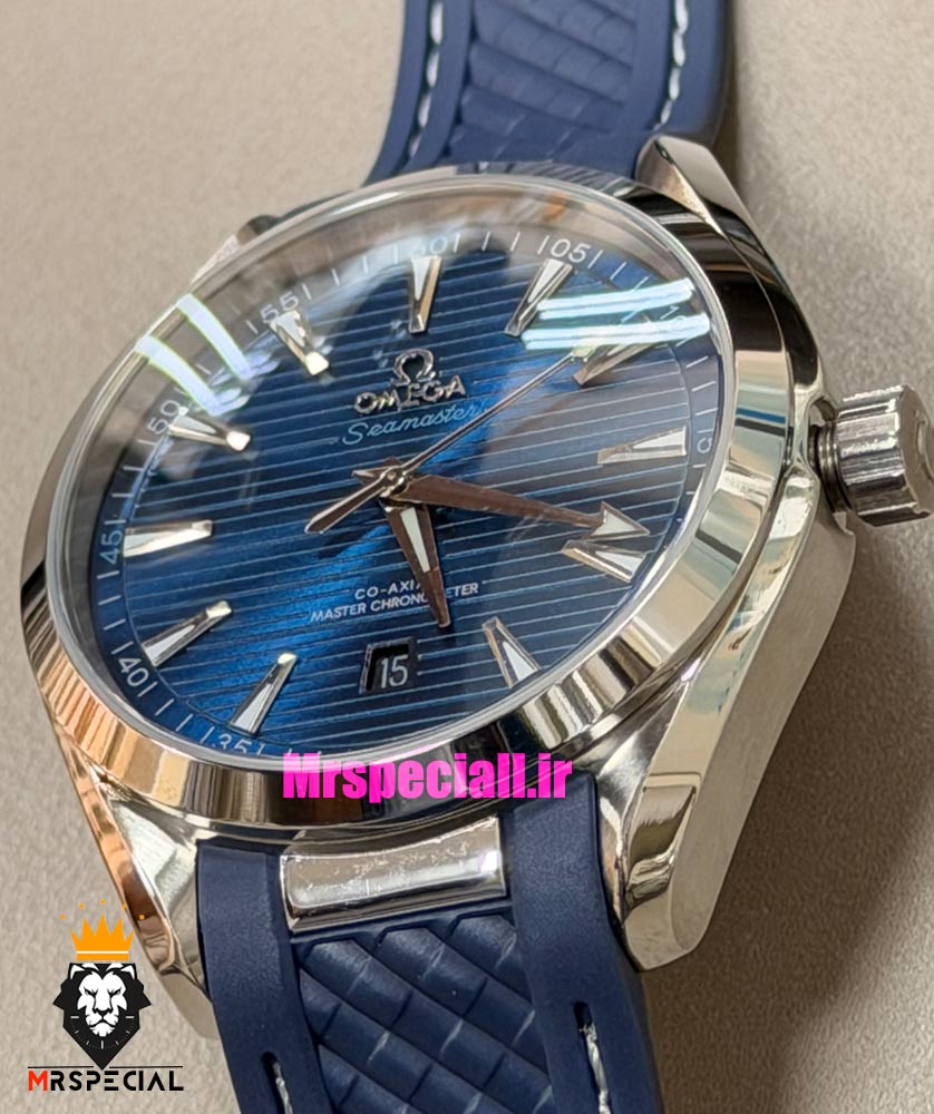ساعت امگا مردانه مدل سیمستر اتوماتیک بند رابر صفحه ابی OMEGA SEAMASTER 0927