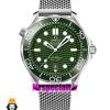 ساعت امگا مردانه مدل سیمستر اتوماتیک بند حصیری صفحه سبز OMEGA SEAMASTER 020983