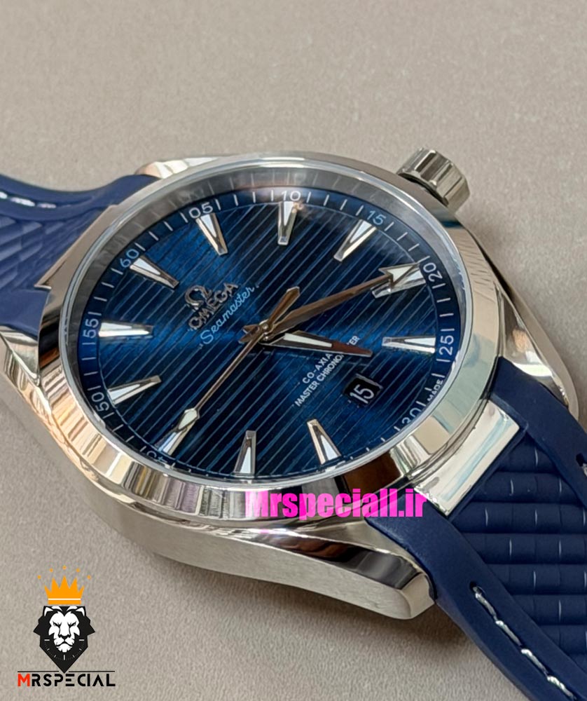 ساعت امگا مردانه مدل سیمستر اتوماتیک بند رابر صفحه ابی OMEGA SEAMASTER 0927