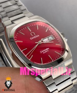 ساعت امگا سیمستر کوارتز استیل صفحه قرمز OMEGA SEAMASTER 020869