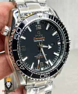 ساعت مچی مردانه امگا سیمستر اتوماتیک استیل صفحه مشکی OMEGA SEAMASTER 01238