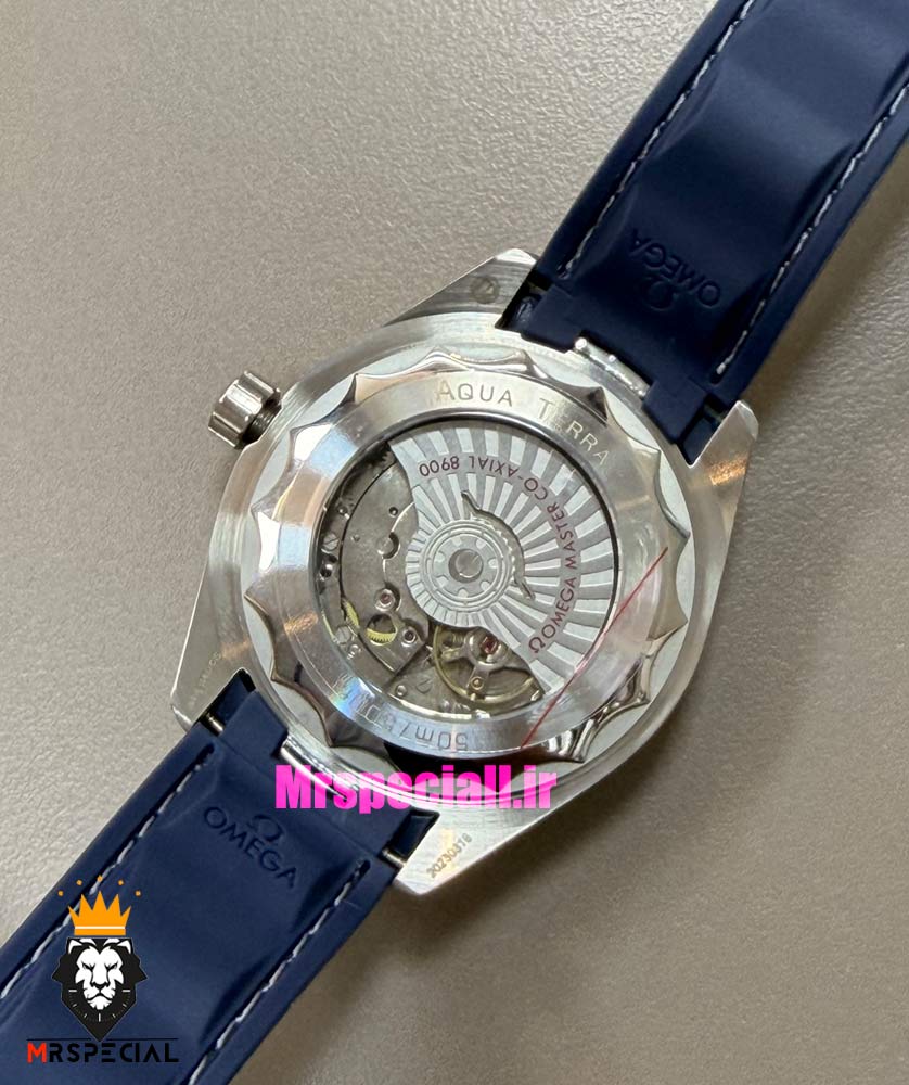 ساعت امگا مردانه مدل سیمستر اتوماتیک بند رابر صفحه ابی OMEGA SEAMASTER 0927