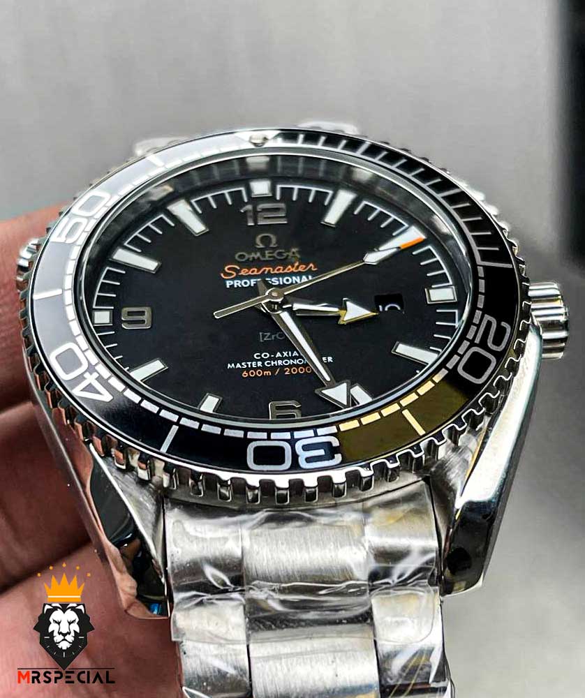 ساعت مچی مردانه امگا سیمستر اتوماتیک استیل صفحه مشکی OMEGA SEAMASTER 01238