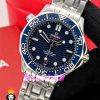 ساعت امگا مردانه مدل سیمستر اتوماتیک بند استیل صفحه ابی OMEGA SEAMASTER 021011