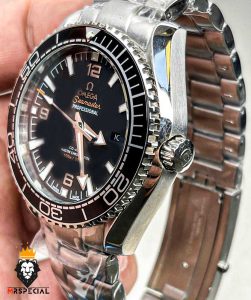 ساعت مچی مردانه امگا سیمستر اتوماتیک استیل صفحه مشکی OMEGA SEAMASTER 01238