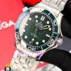 ساعت امگا مردانه مدل سیمستر اتوماتیک بند استیل صفحه سبز OMEGA SEAMASTER 021009