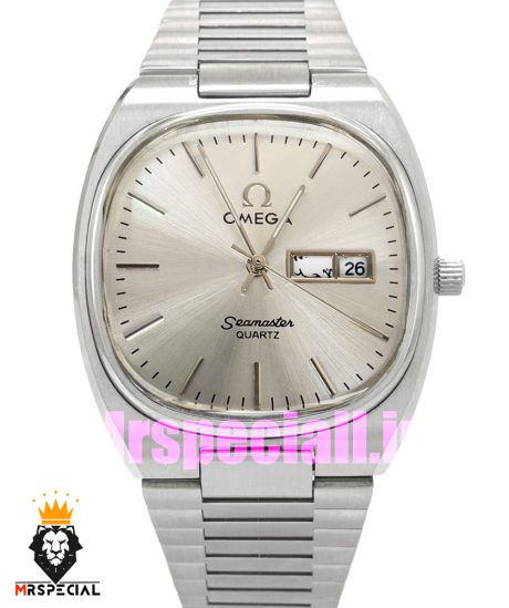 ساعت امگا سیمستر کوارتز استیل صفحه سفید OMEGA SEAMASTER 020871