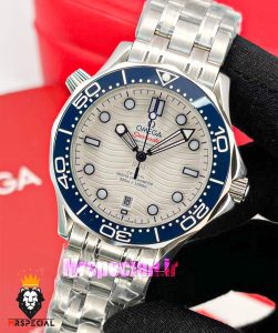 ساعت امگا مردانه مدل سیمستر اتوماتیک بند استیل صفحه سفید OMEGA SEAMASTER 021015 