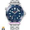 ساعت امگا مردانه مدل سیمستر اتوماتیک بند استیل صفحه ابی OMEGA SEAMASTER 021011