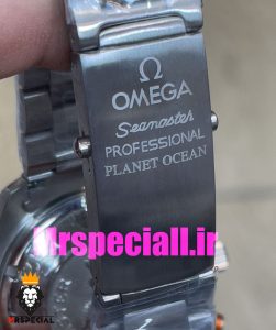 ساعت امگا سیمستر کرنوگراف استیل صفحه مشکی زه چرخشی نارنجی OMEGA Seamaster 020810 