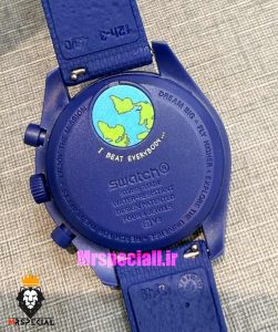 ساعت امگا سواچ اسنوپی کرنوگراف ابی 021483 MOONSWATCH Snoopy blue