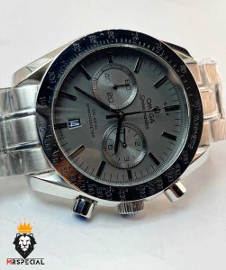 ساعت مردانه امگا اسپید مستر کرنوگراف استیل صفحه طوسی OMEGA Speedmaster 01199