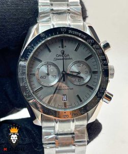 ساعت مردانه امگا اسپید مستر کرنوگراف استیل صفحه طوسی OMEGA Speedmaster 01199