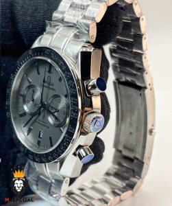 ساعت مردانه امگا اسپید مستر کرنوگراف استیل صفحه طوسی OMEGA Speedmaster 01199