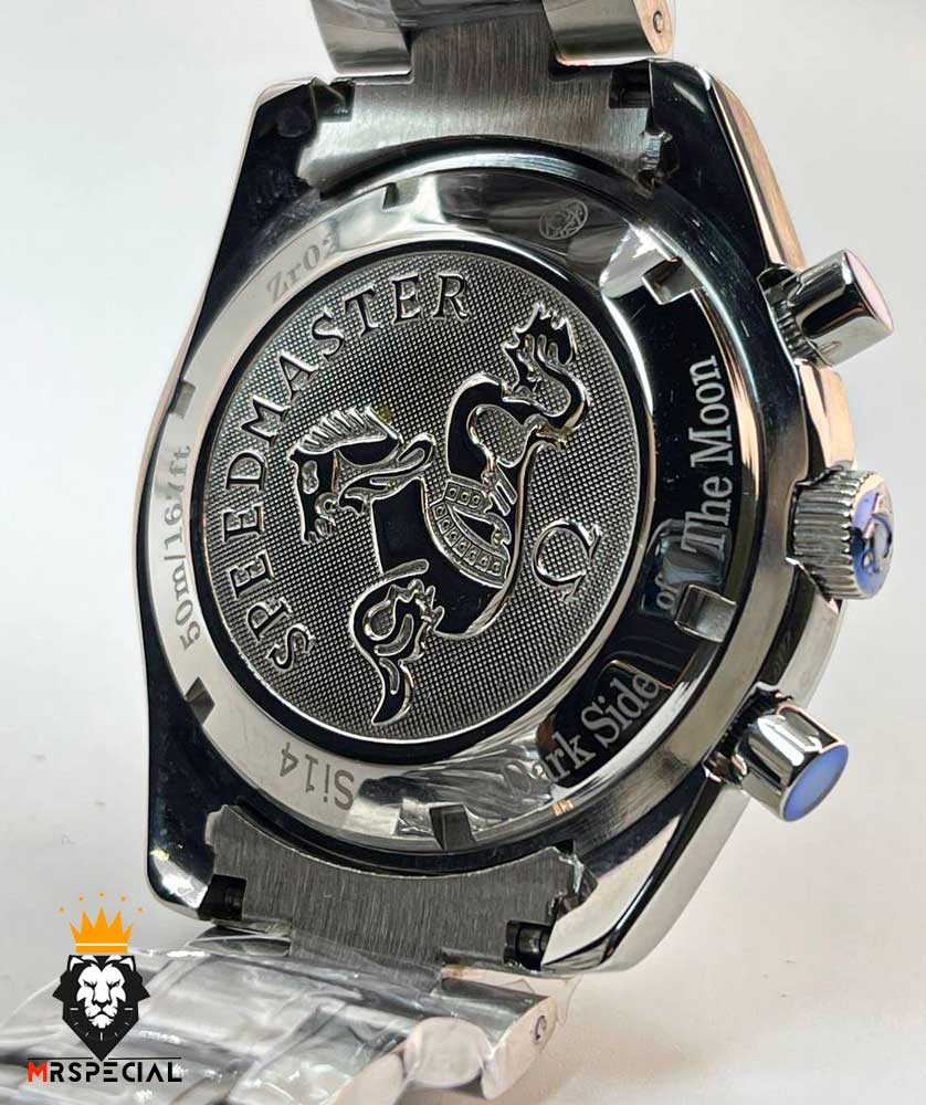 ساعت مچی مردانه امگا اسپید مستر کرنوگراف استیل صفحه مشکی OMEGA Speedmaster 01197