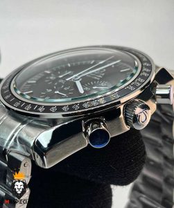 ساعت مچی مردانه امگا اسپید مستر کرنوگراف استیل صفحه مشکی OMEGA Speedmaster 01197