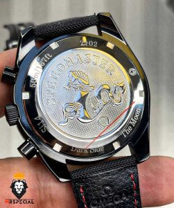 ساعت مچی مردانه امگا اسپید مستر کرنوگراف مشکی بند برزنت OMEGA Speedmaster 01244