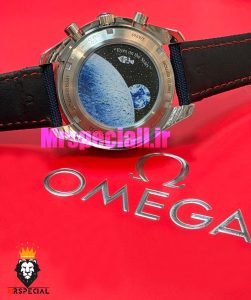 ساعت امگا مردانه اسپید مستر اسنوپی کرنوگراف صفحه سفید ابی OMEGA Speedmaster Snoopy 021698