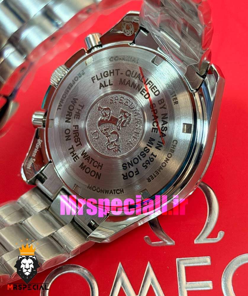 ساعت امگا مردانه اسپید مستر کرنوگراف صفحه مشکی OMEGA Speedmaster moonwatch 021697
