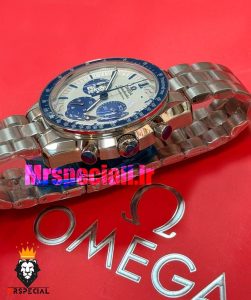 ساعت امگا مردانه اسپید مستر اسنوپی کرنوگراف صفحه سفید ابی OMEGA Speedmaster Snoopy 01899