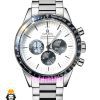 ساعت مچی مردانه امگا اسپید مستر اسنوپی کرنوگراف استیل صفحه سفید OMEGA Speedmaster 021410