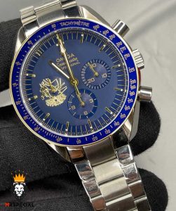 ساعت مردانه امگا اسپید مستر کرنوگراف استیل صفحه ابی OMEGA SPEEDMASTER 1479