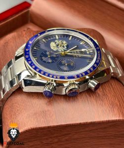 ساعت مردانه امگا اسپید مستر کرنوگراف استیل صفحه ابی OMEGA SPEEDMASTER 1479