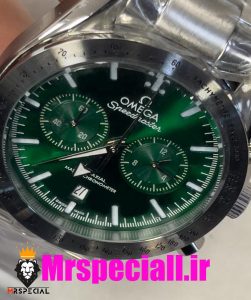 ساعت مچی مردانه امگا اسپید مستر استیل کرنوگراف صفحه سبز OMEGA Speedmaster 020790 