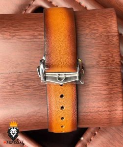 ساعت مردانه امگا اسپید مستر کرنوگراف چرم قهوه ای صفحه مشکی OMEGA SPEEDMASTER 1478