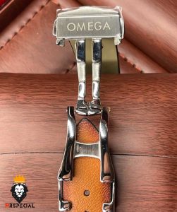 ساعت مردانه امگا اسپید مستر کرنوگراف چرم قهوه ای صفحه مشکی OMEGA SPEEDMASTER 1478