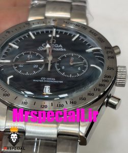 ساعت مچی مردانه امگا اسپید مستر استیل کرنوگراف صفحه کله غازی OMEGA Speedmaster 020791