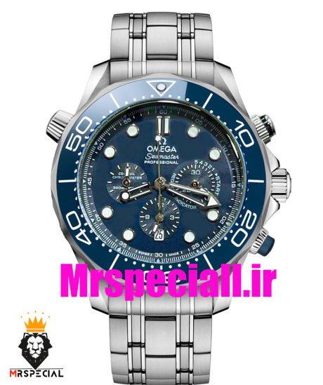 ساعت امگا مردانه سیمستر کرنوگراف کیفیت مستر صفحه ابی OMEGA Seamaster 020343