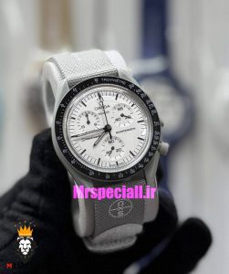 ساعت امگا سواچ اسنوپی کرنوگراف طوسی 021500 MOONSWATCH Grey