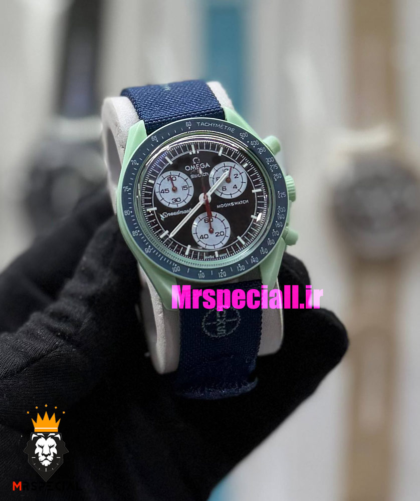 ساعت امگا سواچ اسپید مستر کرنوگراف 021506 MOONSWATCH Dark Blue