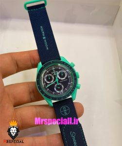 ساعت امگا سواچ اسنوپی کرنوگراف 021498 MOONSWATCH Dark Blue 