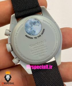 ساعت امگا سواچ اسپید مستر کرنوگراف مشکی طوسی 021503 MOONSWATCH Black Grey