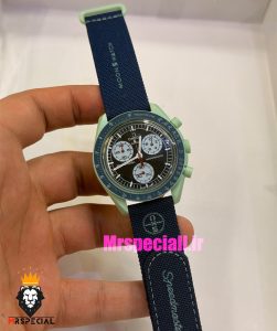 ساعت امگا سواچ اسپید مستر کرنوگراف 021506 MOONSWATCH Dark Blue