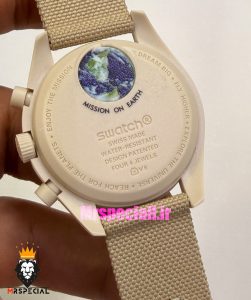 ساعت امگا سواچ اسپید مستر کرنوگراف قهوه ای 021502 MOONSWATCH Dark Brown