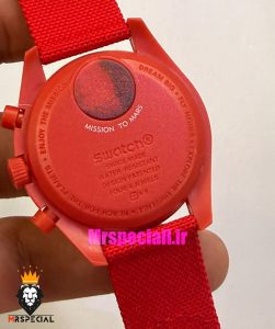 ساعت امگا سواچ اسپید مستر کرنوگراف قرمز سفید 021507 MOONSWATCH White Red 