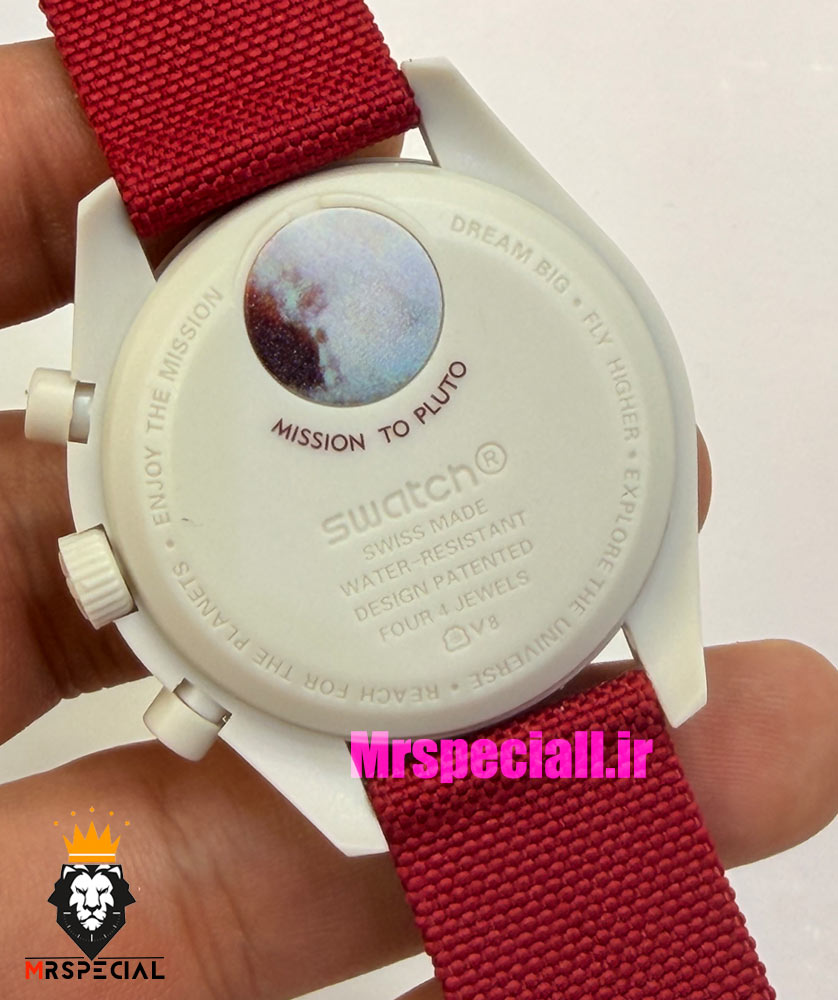 ساعت امگا سواچ اسپید مستر کرنوگراف 021505 MOONSWATCH Bordeaux Light Grey