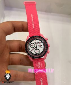 ساعت امگا سواچ اسپید مستر کرنوگراف صورتی 021501 MOONSWATCH Pink
