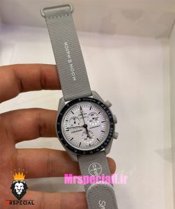 ساعت امگا سواچ اسنوپی کرنوگراف طوسی 021500 MOONSWATCH Grey