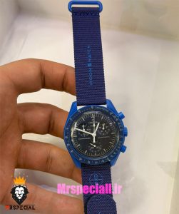 ساعت امگا سواچ اسنوپی کرنوگراف ابی 021496 MOONSWATCH Navy blue