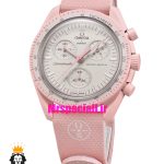 ساعت امگا سواچ اسپید مستر کرنوگراف صورتی روشن 021510 MOONSWATCH Light Pink