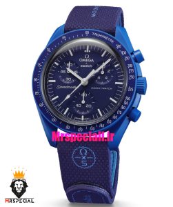 ساعت امگا سواچ اسنوپی کرنوگراف ابی 021496 MOONSWATCH Navy blue