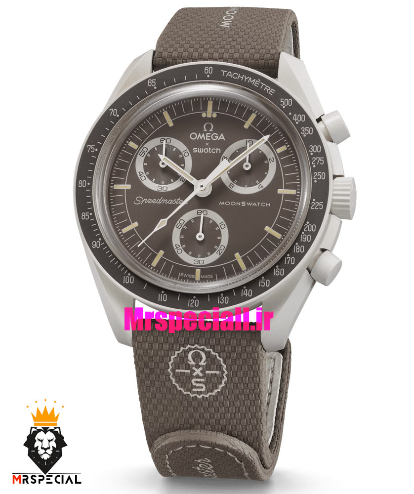 ساعت امگا سواچ اسپید مستر کرنوگراف قهوه ای 021502 MOONSWATCH Dark Brown