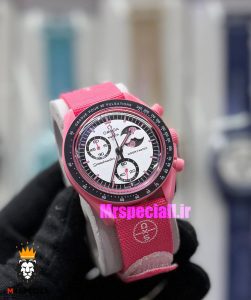 ساعت امگا سواچ اسپید مستر کرنوگراف صورتی 021501 MOONSWATCH Pink