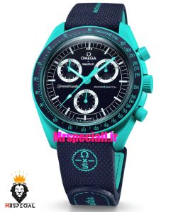 ساعت امگا سواچ اسنوپی کرنوگراف 021498 MOONSWATCH Dark Blue