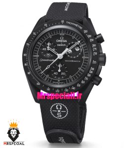 ساعت امگا سواچ اسنوپی کرنوگراف مشکی 021499 MOONSWATCH Black